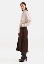 Bow Blouse with Ruffle Detail in Beige |  Seidensticker Onlineshop