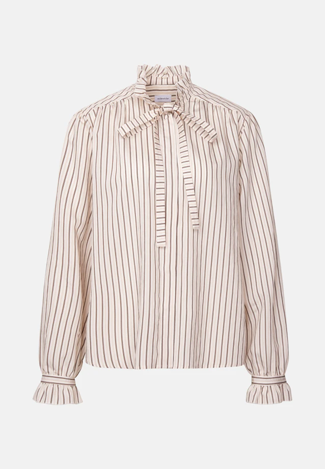 Bow Blouse with Ruffle Detail in Beige |  Seidensticker Onlineshop