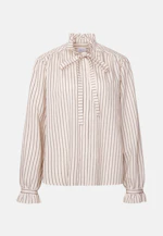 Bow Blouse with Ruffle Detail in Beige |  Seidensticker Onlineshop