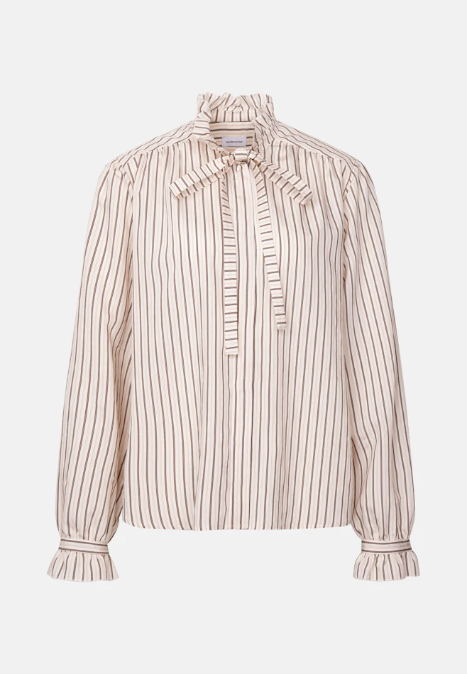 Bow Blouse with Ruffle Detail in Beige | Seidensticker online shop