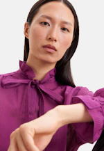 Bow Blouse with Ruffle Detail in Rosa |  Seidensticker Onlineshop