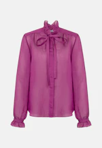 Semitransparente Schluppenbluse mit Rüschendetail in Rosa |  Seidensticker Onlineshop