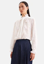 Bow Blouse with Ruffle Detail in Weiß |  Seidensticker Onlineshop