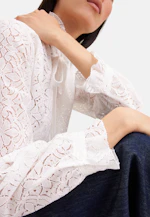 Bow Blouse with Ruffle Detail in Weiß |  Seidensticker Onlineshop