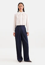 Bow Blouse with Ruffle Detail in Weiß |  Seidensticker Onlineshop