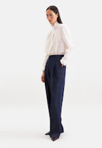 Bow Blouse with Ruffle Detail in Weiß |  Seidensticker Onlineshop