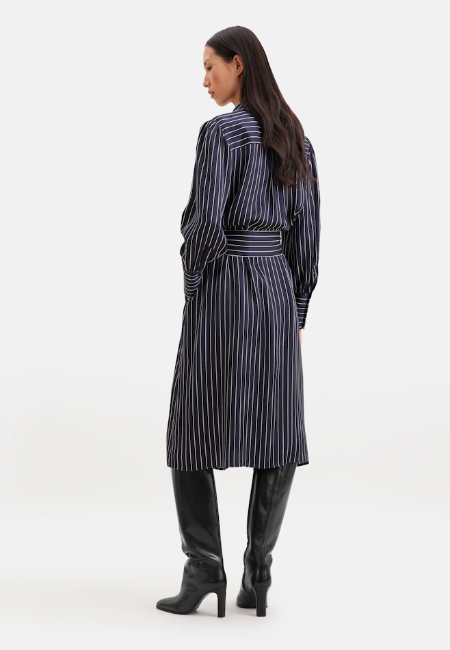 Robe midi ceinture dans Bleu Foncé | Boutique en ligne Seidensticker
