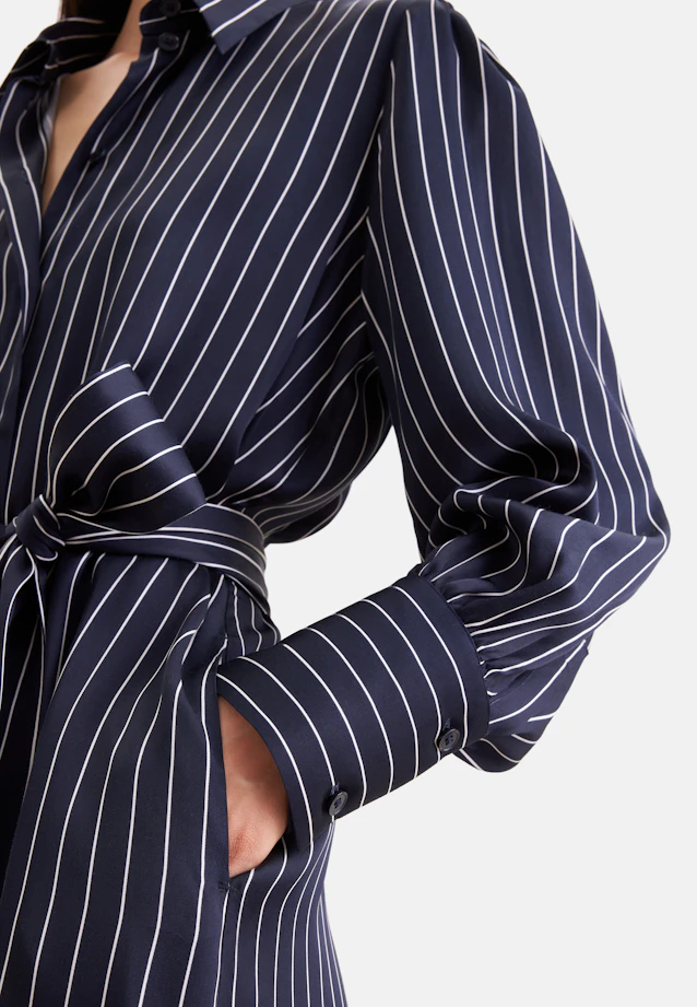 Robe midi ceinture in Bleu Foncé |  Seidensticker Onlineshop