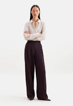 Pleated Wool Blend Trousers in Rot |  Seidensticker Onlineshop