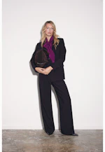 Pleated Wool Blend Trousers in Rot |  Seidensticker Onlineshop