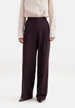 Pleated Wool Blend Trousers in Rot |  Seidensticker Onlineshop