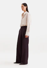 Pleated Wool Blend Trousers in Rot |  Seidensticker Onlineshop