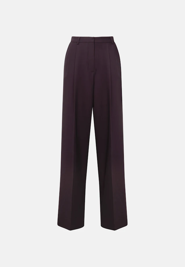 Pleated Wool Blend Trousers in Rot |  Seidensticker Onlineshop