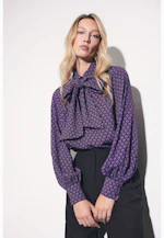 Tunique avec nœud détachable en crêpe viscose in Rose Fuchsia |  Seidensticker Onlineshop
