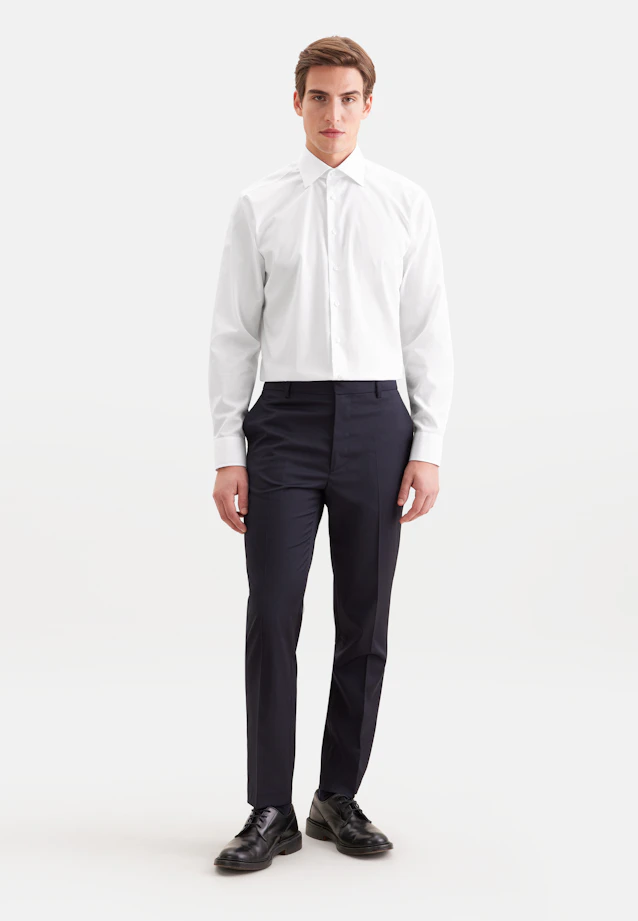Regular Business shirt Uni in Weiß |  Seidensticker Onlineshop