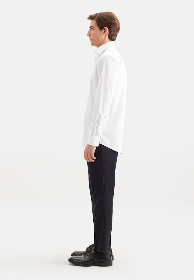 Regular Business shirt Uni in Weiß |  Seidensticker Onlineshop