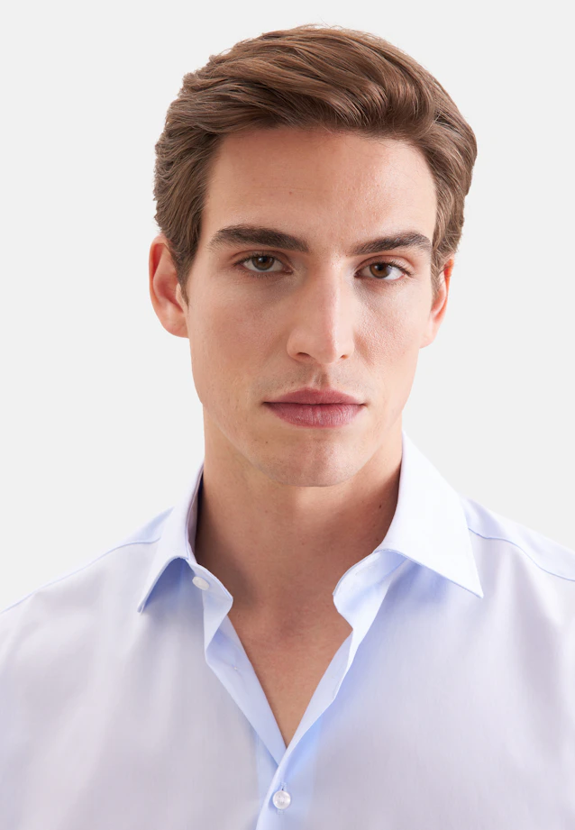 Regular Business shirt Uni in Hellblau |  Seidensticker Onlineshop