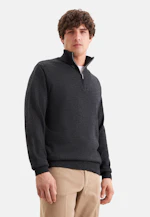 Regular Quarter Zip Uni in Grau |  Seidensticker Onlineshop