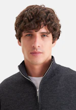 Regular Quarter Zip Uni in Grau |  Seidensticker Onlineshop