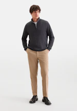 Regular Quarter Zip Uni in Grau |  Seidensticker Onlineshop