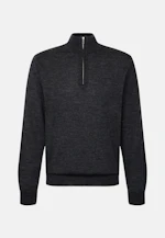 Regular Quarter Zip Uni in Grau |  Seidensticker Onlineshop