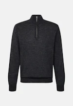 Regular Quarter Zip Uni in Grau |  Seidensticker Onlineshop