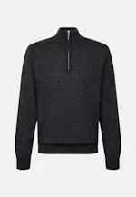 Regular Quarter Zip Uni in Grau |  Seidensticker Onlineshop