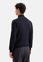 Regular Quarter Zip Uni in Dunkelblau |  Seidensticker Onlineshop