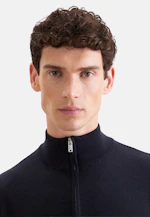 Regular Quarter Zip Uni in Dunkelblau |  Seidensticker Onlineshop