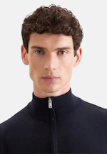 Regular Quarter Zip Uni in Dunkelblau |  Seidensticker Onlineshop