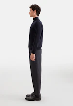 Regular Quarter Zip Uni in Dunkelblau |  Seidensticker Onlineshop
