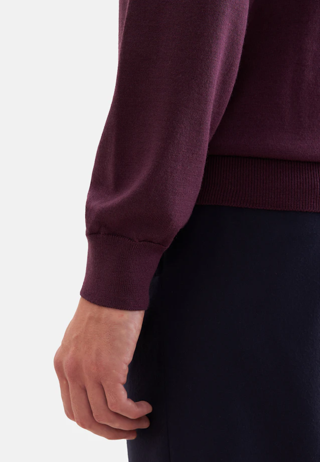 Regular Quarter Zip Uni in Rosa |  Seidensticker Onlineshop
