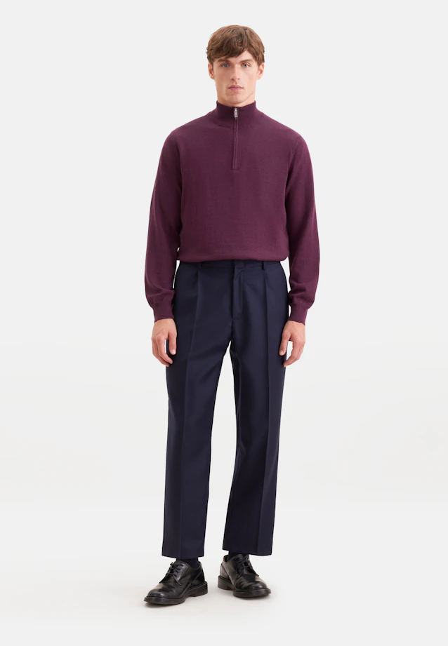 Quarter Zip Uni in Rosa |  Seidensticker Onlineshop