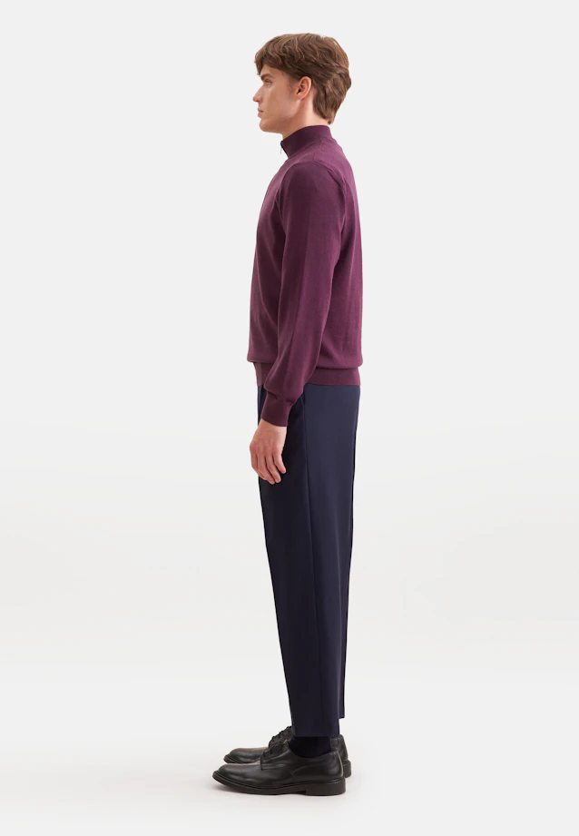 Regular Quarter Zip Uni in Rosa |  Seidensticker Onlineshop