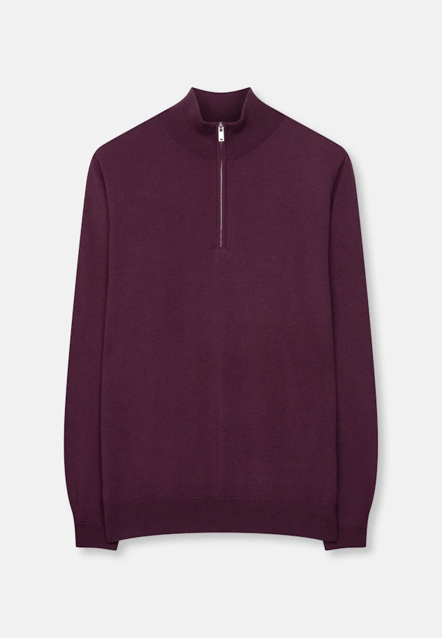 Quarter Zip Uni in Rosa |  Seidensticker Onlineshop