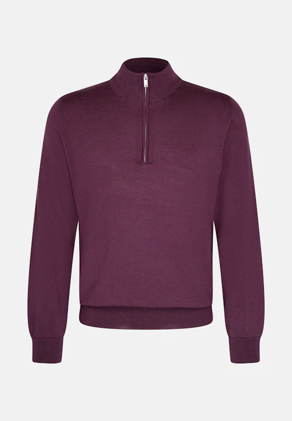 Quarter Zip Uni in Rosa |  Seidensticker Onlineshop