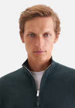 Quarter Zip Uni in Grün |  Seidensticker Onlineshop