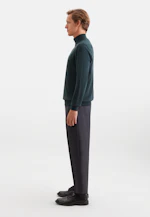 Quarter Zip Uni in Grün |  Seidensticker Onlineshop