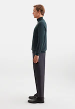 Regular Quarter Zip Uni in Vert |  Seidensticker Onlineshop
