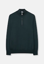 Regular Quarter Zip Uni in Vert |  Seidensticker Onlineshop