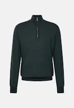 Quarter Zip Uni in Grün |  Seidensticker Onlineshop