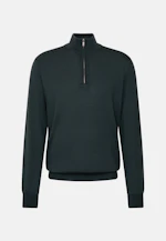 Regular Quarter Zip Uni in Vert |  Seidensticker Onlineshop