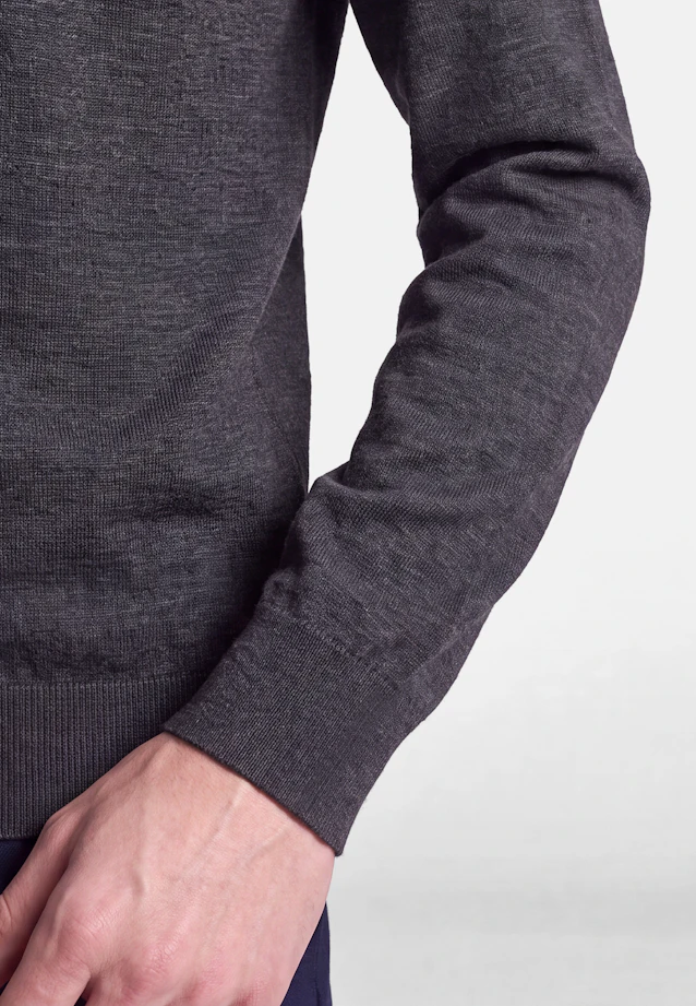 Regular Cardigan Uni in Grau |  Seidensticker Onlineshop