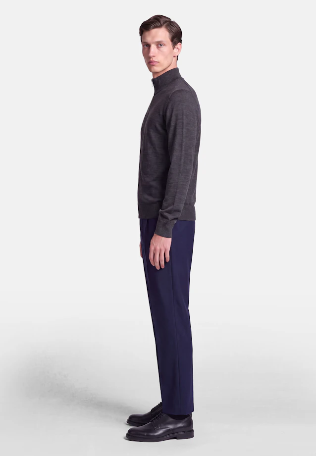 Regular Cardigan Uni in Grau |  Seidensticker Onlineshop