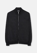 Regular Cardigan Uni in Grau |  Seidensticker Onlineshop