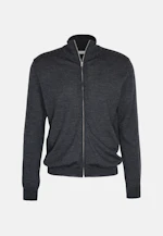 Regular Cardigan Uni in Grau |  Seidensticker Onlineshop