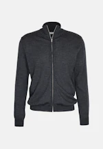 Regular Cardigan Uni in Grau |  Seidensticker Onlineshop
