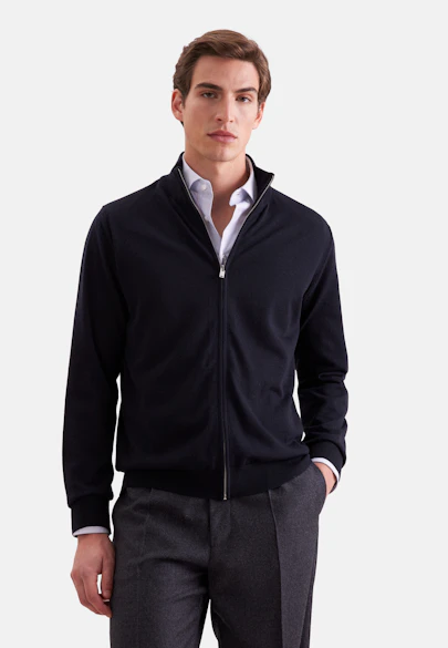 Regular Cardigan Uni in Dunkelblau |  Seidensticker Onlineshop