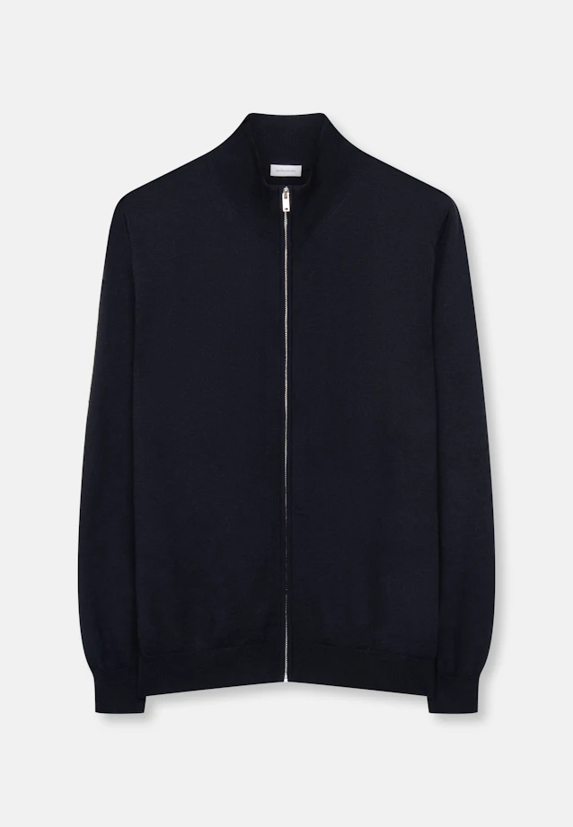 Regular Cardigan Uni in Dunkelblau |  Seidensticker Onlineshop