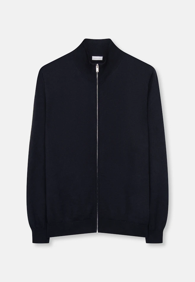 Regular Cardigan Uni in Dunkelblau | Seidensticker Onlineshop